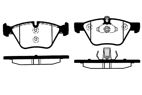 Kit de plaquettes de frein, frein à disque Technika 01729B