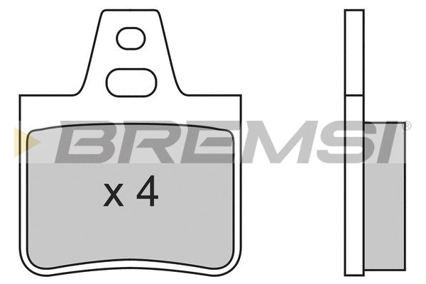 Kit de plaquettes de frein, frein à disque BREMSI BP2455