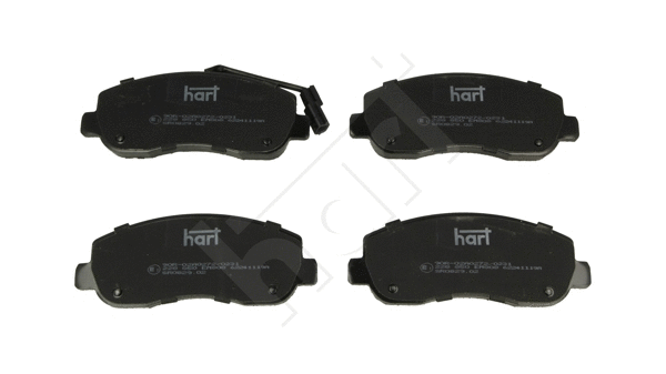 Kit de plaquettes de frein, frein à disque HART 228 850