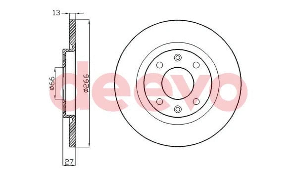 Disque de frein DEEVO BD33300