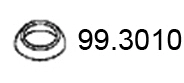 Bague d'étanchéité, tuyau d'échappement ASSO 99.3010