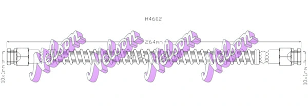 Flexible de frein KAWE H4602