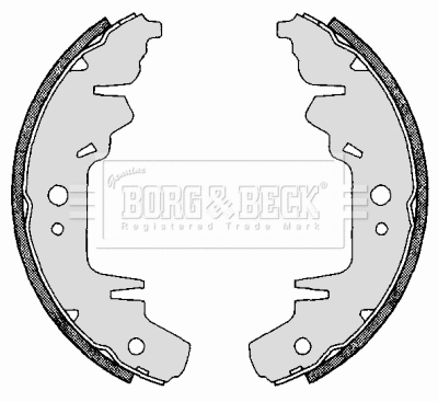 Jeu de mâchoires de frein BORG & BECK BBS6263