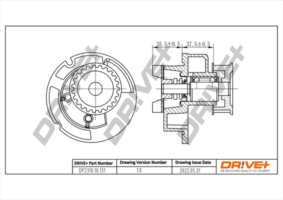Pompe à eau, refroidissement du moteur Dr!ve+ DP2310.10.131
