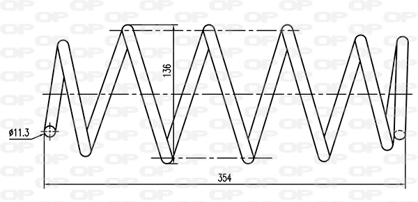 Ressort de suspension OPEN PARTS CSR9364.00