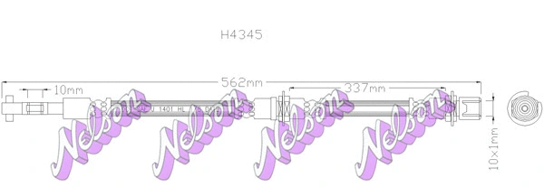 Flexible de frein KAWE H4345