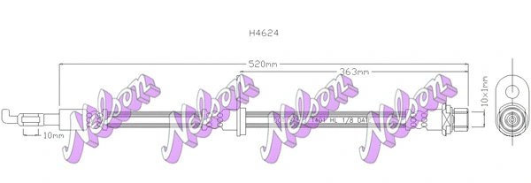 Flexible de frein KAWE H4624