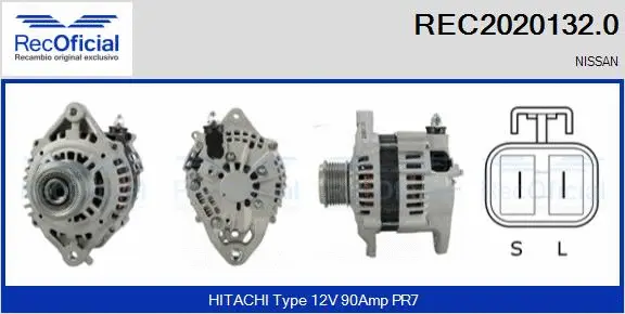 Alternateur RECOFICIAL REC2020132.0