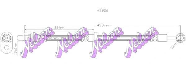 Flexible de frein KAWE H3926