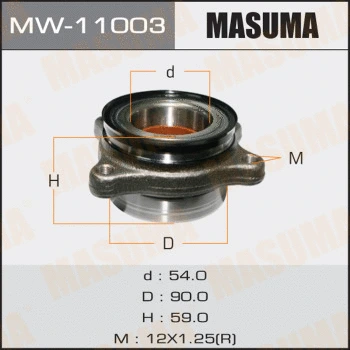 Kit de roulements de roue MASUMA MW-11003