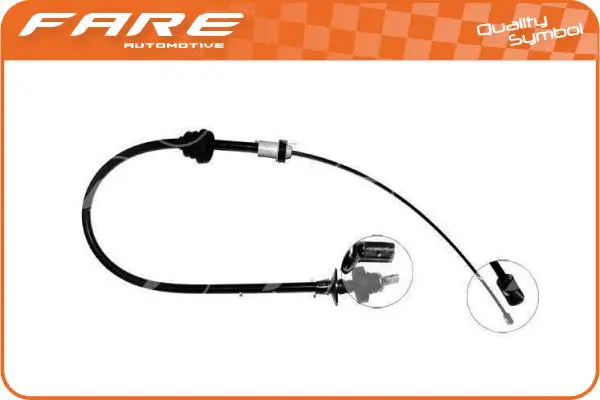 Tirette à câble, commande d'embrayage FARE-CO 24369