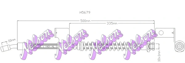 Flexible de frein KAWE H5679