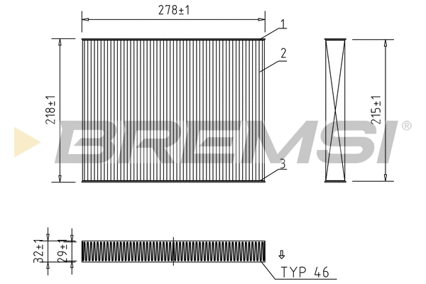 Filtre, air de l'habitacle BREMSI FC0993