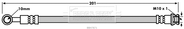 Flexible de frein BORG & BECK BBH7871