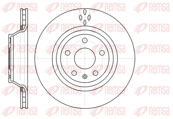 Disque de frein REMSA 61281.10