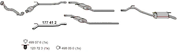 Tube de réparation, catalyseur ERNST 177412