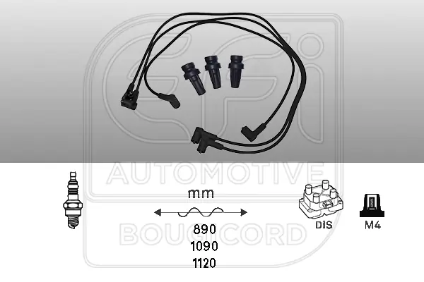Kit de câbles d'allumage EFI AUTOMOTIVE 4344
