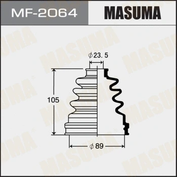 Jeu de joints-soufflets, arbre de commande MASUMA MF-2064