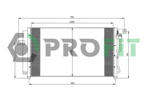 Condenseur, climatisation PROFIT PR 1301C1