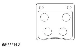 Kit de plaquettes de frein, frein à disque ASIMCO KD1720