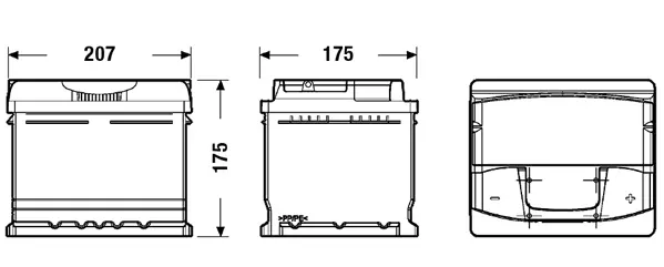 Batterie de démarrage EXIDE EA472