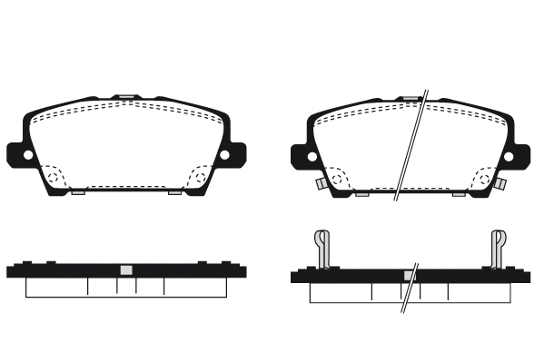 Kit de plaquettes de frein, frein à disque Technika 01642