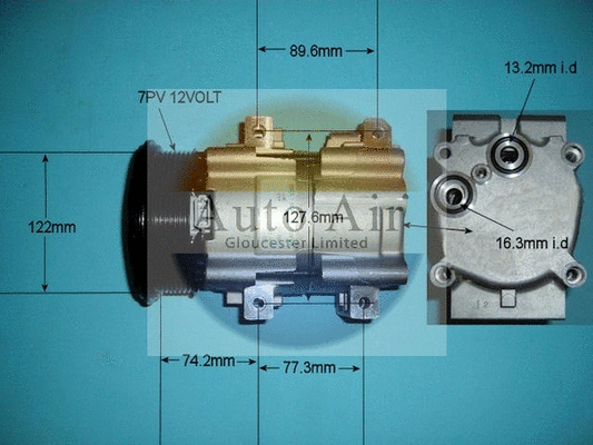 Compresseur, climatisation AUTO AIR GLOUCESTER 14-8124