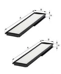 Filtre, air de l'habitacle UNIFLUX FILTERS XC566