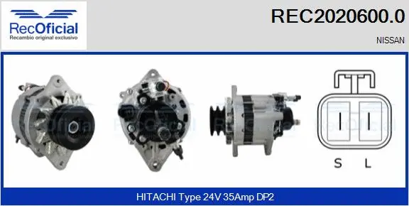 Alternateur RECOFICIAL REC2020600.0