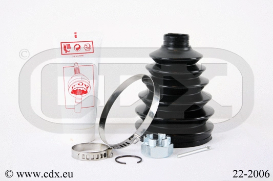 Jeu de joints-soufflets, arbre de commande CDX 22-2006