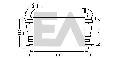 Refroidisseur d'air de suralimentation EACLIMA 36A54012
