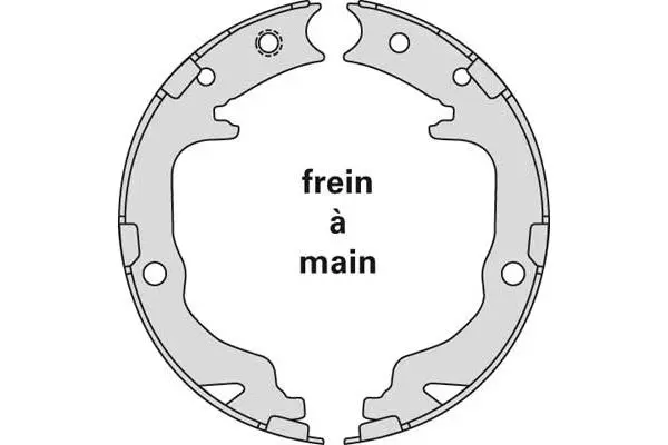 Jeu de mâchoires de frein, frein de stationnement MGA M921