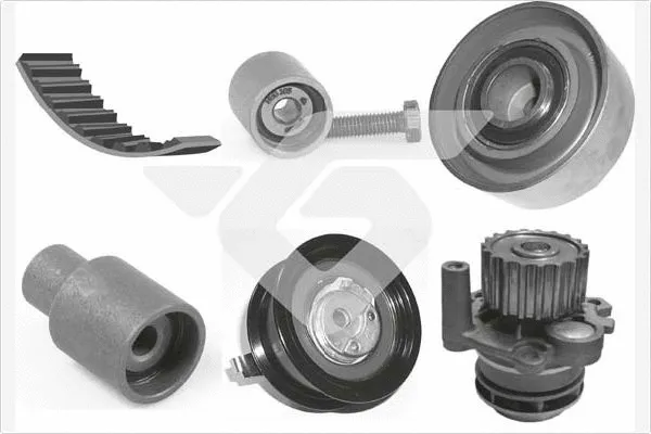 Pompe à eau + kit de courroie crantée HUTCHINSON KH 160WP52