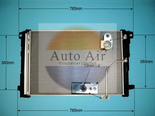 Condenseur, climatisation AUTO AIR GLOUCESTER 16-9937