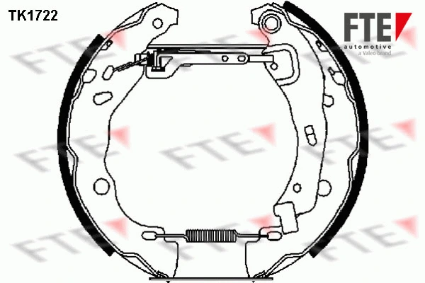 Jeu de mâchoires de frein FTE 9110007