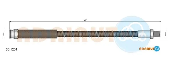 Flexible de frein ADRIAUTO 35.1201