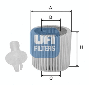 Filtre à huile UFI 25.116.00