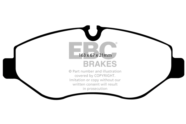 Kit de plaquettes de frein, frein à disque EBC Brakes DP61926