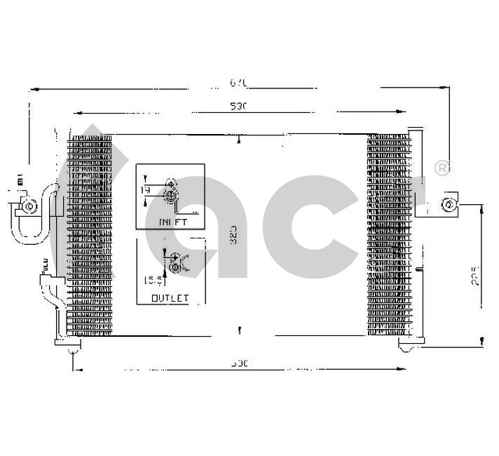 Condenseur, climatisation ACR 300420