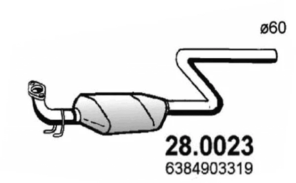 Catalyseur ASSO 28.0023