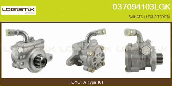 Pompe hydraulique, direction LGK 037094103LGK