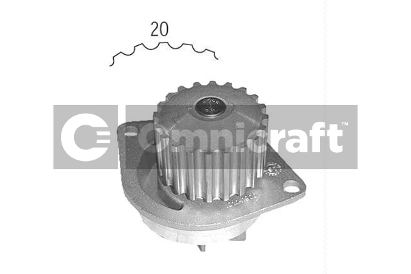 Pompe à eau, refroidissement du moteur Omnicraft 2316978