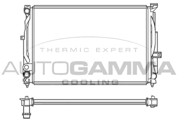 Radiateur, refroidissement du moteur AUTOGAMMA 100062