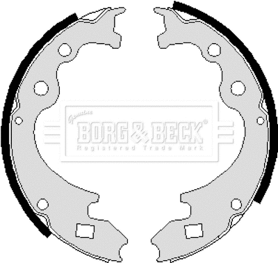 Jeu de mâchoires de frein BORG & BECK BBS6012