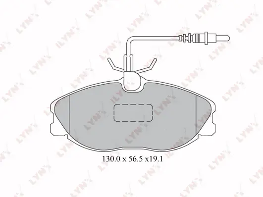 Kit de plaquettes de frein, frein à disque LYNXAUTO BD-2221