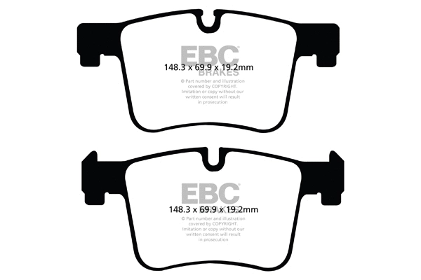 Kit de plaquettes de frein, frein à disque EBC Brakes DP32105C