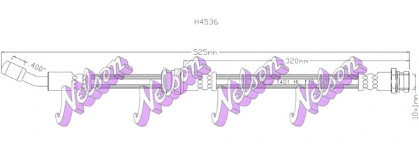 Flexible de frein KAWE H4536