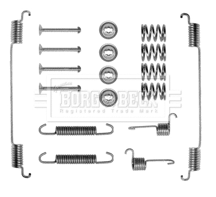 Kit d'accessoires, mâchoire de frein BORG & BECK BBK6019