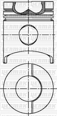 Piston YENMAK 31-04867-000