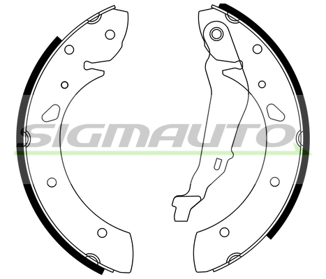 Jeu de mâchoires de frein SIGMAUTO SFA950